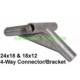 Tent Spare Parts-24x18 4-Way Connector/Bracket