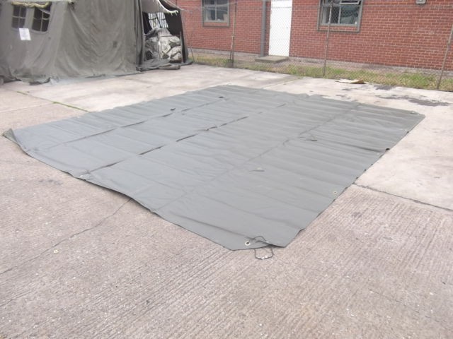 Genuine Ex Military Flat Rubber Sheet Heavy Duty 15ft x12ft Mk1