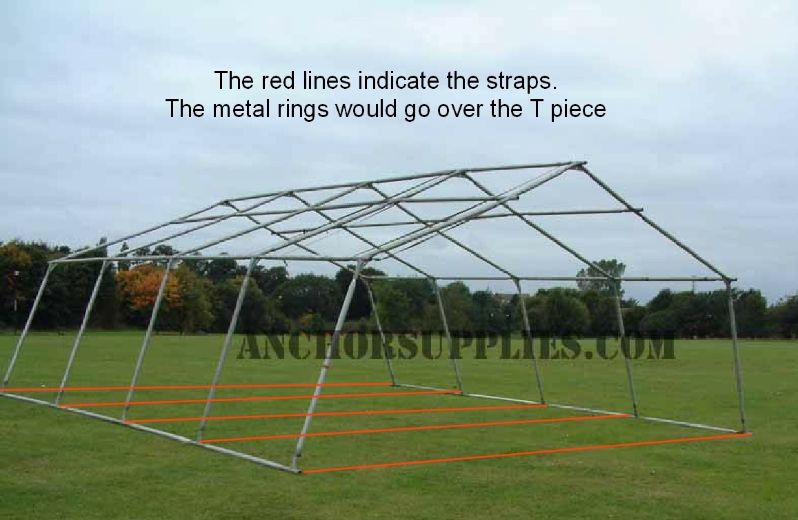 Base Restraint Straps British Army 24x18 Frame Tent