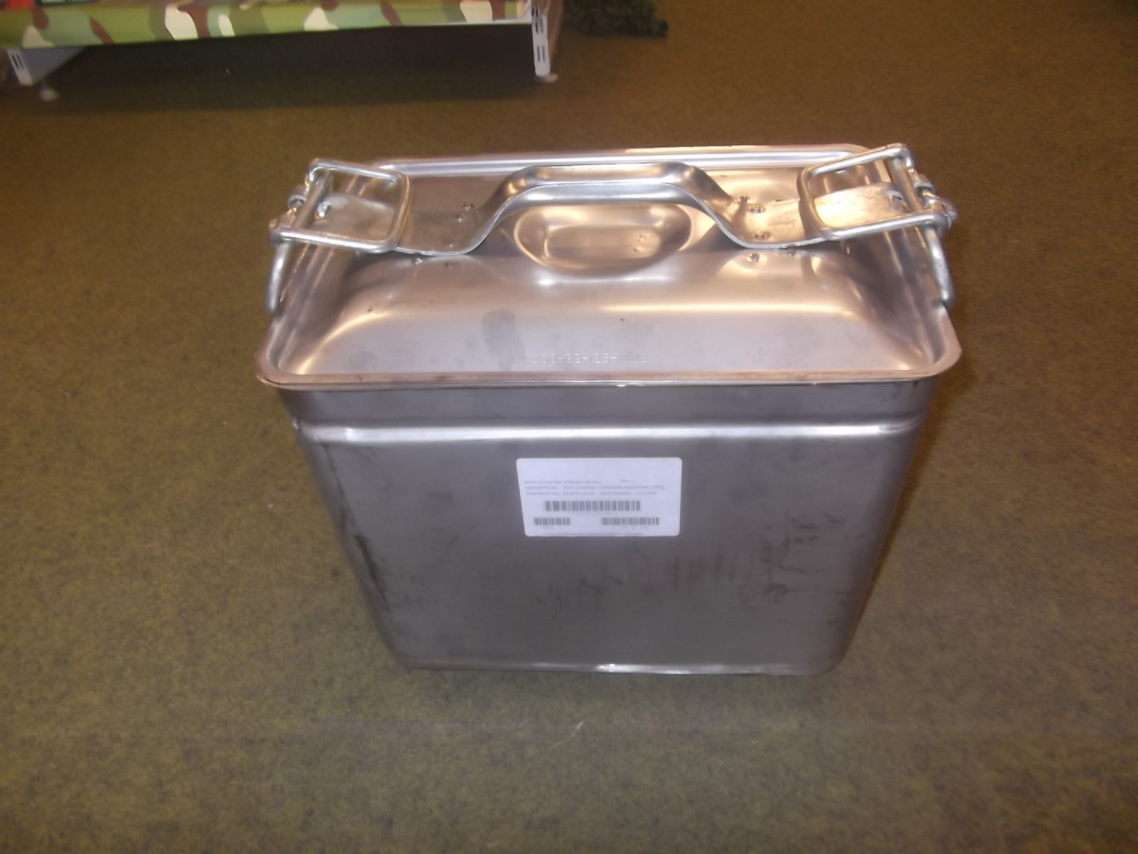 6 Gallon Rectangular Cooking Pot With Splash Lid 
