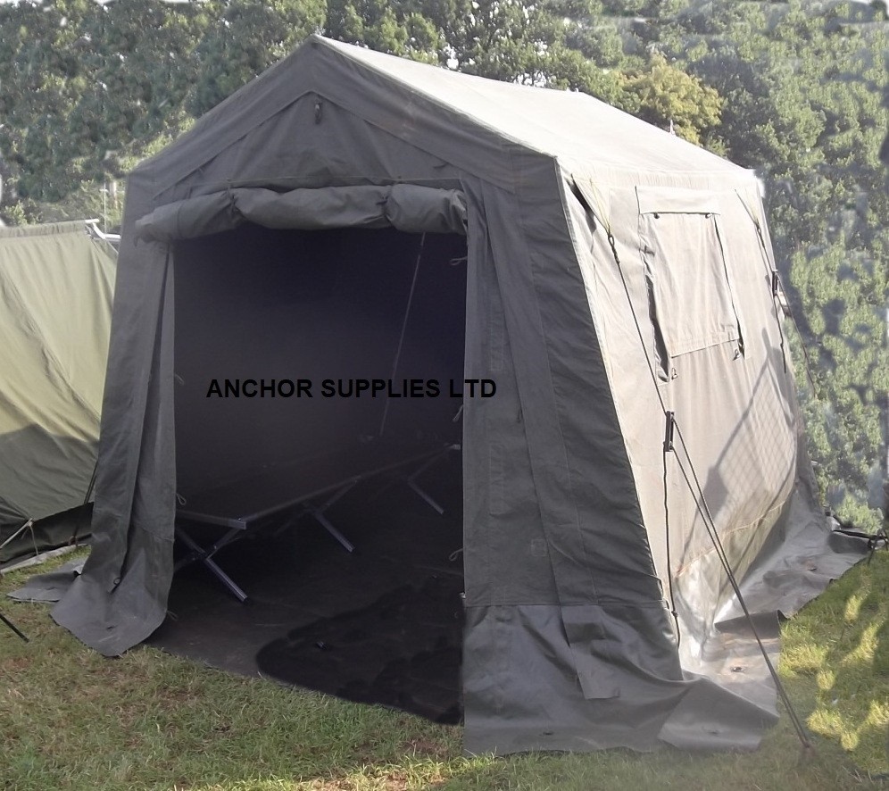 Ex British Army 9' x 9' Command Post (Wolf) Tent- Super Grade