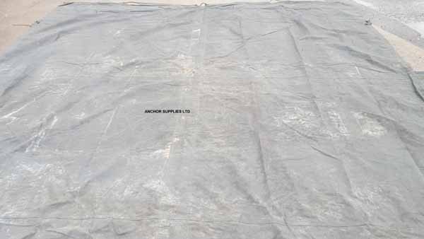 Genuine Ex British Army Heavy Duty Cut Canvas Tarp / Cover 12ft x 12ft 