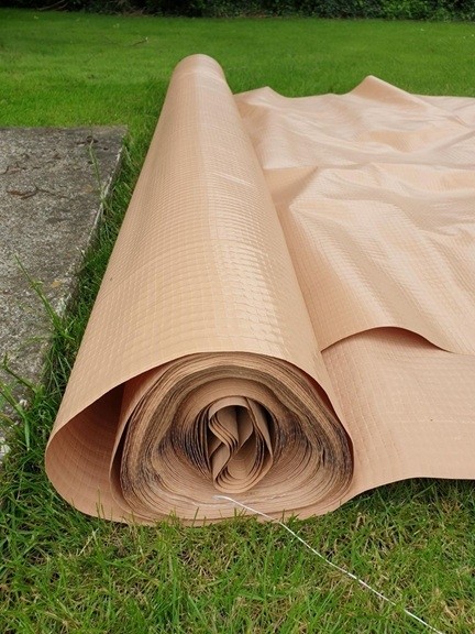 Fibre Reinforced Tarpaulin / Ground Sheet - Full 50m Roll