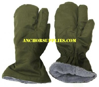 Czech Army Warm 3 Finger Mittens / Gloves