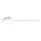 100 Plastic Teaspoons White