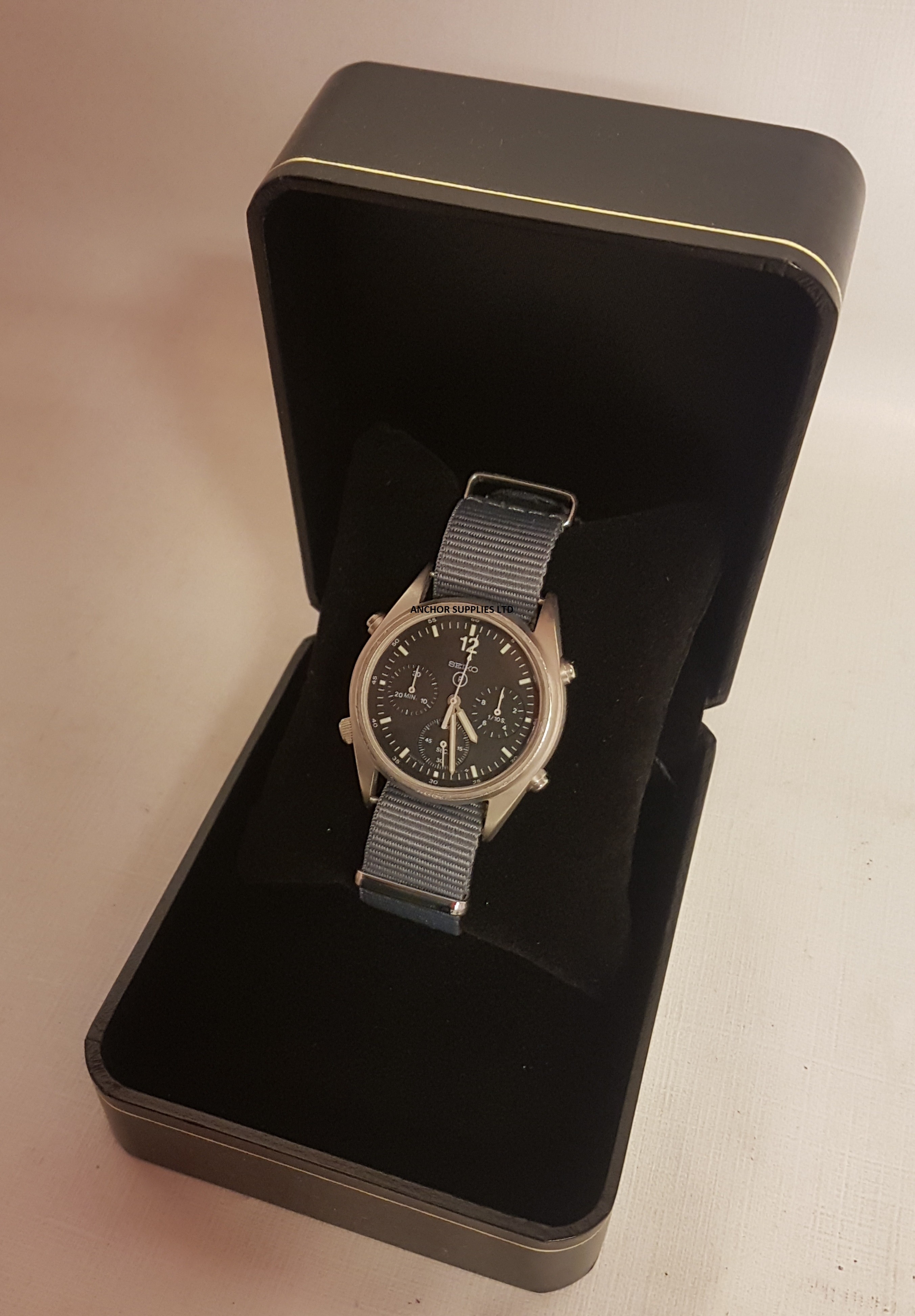 Ex Royal Air Force Seiko Pilots Chronograph Watch
